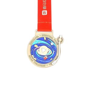Médailles Souvenirs Personnalisées 3D 2D Lumineuses avec Logo, Ruban et Boîte Cadeau pour la Danse et le Cyclisme - Product Image 3