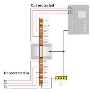 24V 3 linhas Industrial SPD Surge Protection Device - Product Image 4