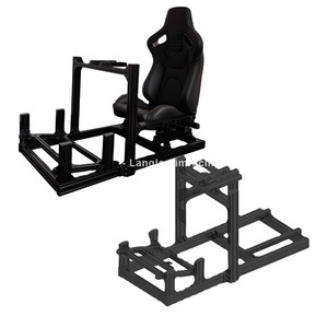 Version de base bricolage 3060 profil en aluminium jeu de conduite simulateur de course de voiture mobile avec Cockpit de course Sim <span class=keywords><strong>4</strong></span> axes - Product Image 1