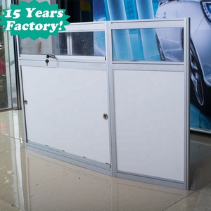 Comptoir <span class=keywords><strong>pliable</strong></span> verrouillable en aluminium 1m*0.5m*1m réutilisable pour <span class=keywords><strong>stand</strong></span> d'exposition, <span class=keywords><strong>foire</strong></span> commerciale - Product Image 3