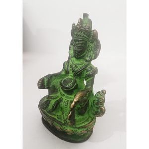 PARIJAT HANDICRAFT Lord Kuber Murti Vintage Brass <b>Statue</b> Wealth God for Vastu Feng Shui Blessing Pooja Gift - Product Image 3