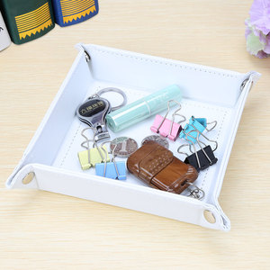 Vassoio <span class=keywords><strong>da</strong></span> tavolo in pelle personalizzato vassoio <span class=keywords><strong>da</strong></span> portata per monete chiavi <span class=keywords><strong>da</strong></span> comodino - Product Image 3