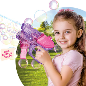 Pistola <span class=keywords><strong>de</strong></span> <span class=keywords><strong>Burbujas</strong></span> Transparente 2 en 1, Pistola <span class=keywords><strong>de</strong></span> <span class=keywords><strong>Burbujas</strong></span> Eléctrica y Pistola <span class=keywords><strong>de</strong></span> Agua para Niños, Juguete para Hacer <span class=keywords><strong>Burbujas</strong></span> y Disparar Agua para el Verano - Product Image 2
