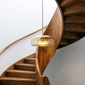 Lampadario <span class=keywords><strong>a</strong></span> LED in Ambra dal Design Moderno e Minimalista, Lampada <span class=keywords><strong>a</strong></span> <span class=keywords><strong>Sospensione</strong></span> in Vetro per Casa, Hotel, Camera da Letto, <span class=keywords><strong>Cucina</strong></span> e Bar - Product Image 6