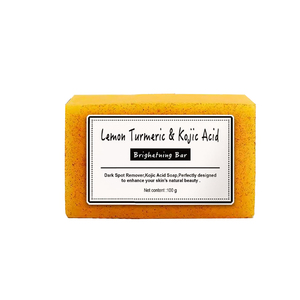 Savon Artisanal Artisanal à Froid aux Herbes Curcuma Citron Acide Kojique Miel <span class=keywords><strong>Lait</strong></span> pour Blanchiment <span class=keywords><strong>de</strong></span> la Peau Nettoyage Essentiel pour Tous Types <span class=keywords><strong>de</strong></span> Peau - Product Image 4