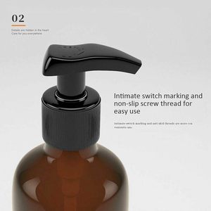 Custom 100ml 200ml 300ml 400ml 500ml Amber Green Plastic PET <b>Shampoo</b> <b>Bottle</b> Hair Oil <b>Bottle</b> With Lotion <b>Pump</b> - Product Image 4