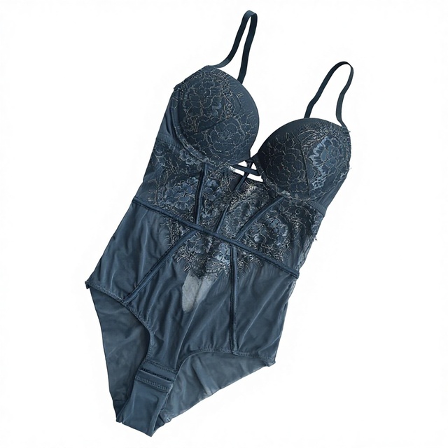 New Nylon Lingerie Women Sexy Embroidered Lace Push-up Bodysuit for Body Shaping Slimming Gathering Buttocks