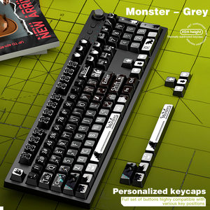 Teclas de Teclado Mecânico Magnéticas Personalizadas em PBT com Tema de Anime, Luminosas, DIY, em Inglês - Product Image 1