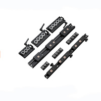 Guide linéaire à double axe en aluminium noir SGR avec bloc coulissant à rouleaux SGB, rail de guidage linéaire CNC pour machines