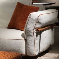 Ensemble de canapés sectionnels en cuir de haute qualité, salon de luxe, style italien, meubles sur mesure pour hôtel, appartement