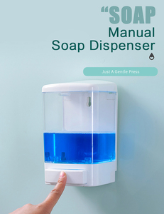 Manual Soap <strong>Dispenser</strong> Kitchen Bathroom Wall Mounted Soap <strong>Dispenser</strong> Commercial Soap <strong>Dispenser</strong> for Liquid Containers <strong>Shampoo</strong> Gel C - Product Image 6