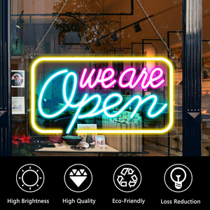 Tùy Chỉnh Chúng Tôi Mở Dấu Hiệu Mát Neon Mở Dấu Hiệu Kinh Doanh Cửa Sổ Retro <span class=keywords><strong>LED</strong></span> Cửa Hàng Neon Ánh Sáng Cho Các Cửa Hàng Cửa Hàng Thanh Quán Cà Phê Nhà Hàng - Product Image 3