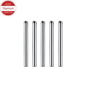 <b>Titanium</b> Straight Rod F136 Internal Thread Piercing Jewelry For Ear Lip Tongue <b>Studs</b> - Product Image 1
