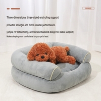 Lit pour chien en polaire doux, grand canapé pour chien, coussin chaud, tapis antidérapant, lit pour animaux de compagnie, Lit Pour Chien Grand Hundebett