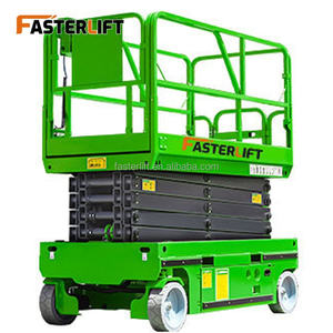 Faster Lift FL 6-16m Electric Hydraulic Scissor Lift Kapasitas 130KG Tinggi Maksimum 20m Penggunaan Dalam & Luar Ruangan - Product Image 1