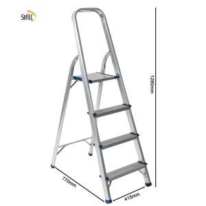 Herringbone Ladder Step Folding Aluminium Ladder