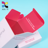 Boîte en papier personnalisée de qualité supérieure pour l'emballage de cosmétiques à lèvres, carton pliable, laminage mat, écologique, expédition rapide, logo personnalisé