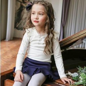 เสื้อยืดสำหรับเด็กผู้หญิงเสื้อผ้าเด็กกระดุมสุดเท่ - Product Image 5