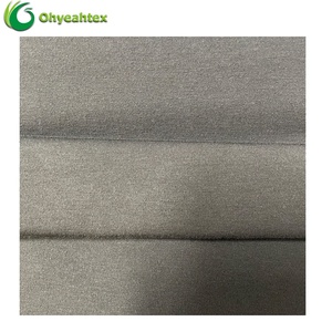 Tissu jersey écologique <span class=keywords><strong>Oeko</strong></span> <span class=keywords><strong>Tex</strong></span> tricoté uni teint 340 g/m² 61 % <span class=keywords><strong>bambou</strong></span> 27 % <span class=keywords><strong>coton</strong></span> biologique 12 % élasthanne pour vêtements de sport - Product Image 3