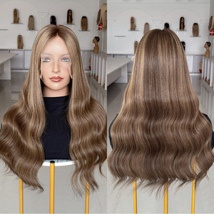 Russian Lace Front Wigs Front Lace Human Hair Wig for High <b>Level</b> White Women Cuticle Aligned #SBB Color Lace Wigs - Product Image 1