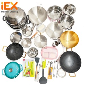Ensemble de casseroles et poêles Zagumi en acier inoxydable, 10 pièces, ustensiles de cuisine, compatible induction, passe au lave-vaisselle, haute qualité, vente en gros - Product Image 1