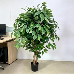 Wholesale Artificial Ficus Tree Banyan <b>Plant</b> Indoor Outdoor UV Protected Greenery for Home Office Garden Decor - Product Image 4
