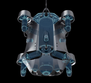 Drone sous-marin d'exploration, caméra sous-marine avec télécommande, vidéo 4K et caméra de sécurité, alliage, profondeur 100-300 m - Product Image 1