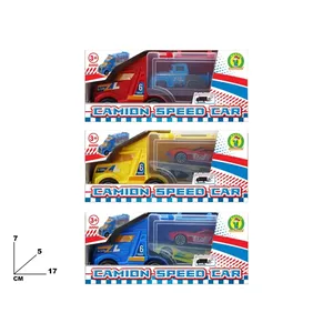 Camion Speed Car, camión de juguete con coche, 17x7x5 cm, para niños mayores de 3 años - Product Image 1