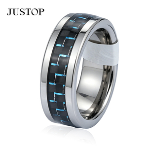 Anillos unisex OEM/OEM impermeables de acero inoxidable plateados con baño de oro, joyería de moda hipoalergénica, suministros para anillos de compromiso. - Product Image 2