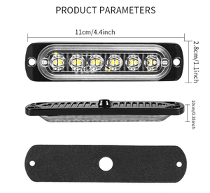 Luz de Advertencia LED Ámbar <span class=keywords><strong>para</strong></span> Camión, Ultra Delgada, Estroboscópica, Lámpara de Marcador Lateral <span class=keywords><strong>para</strong></span> Camión - Product Image 1