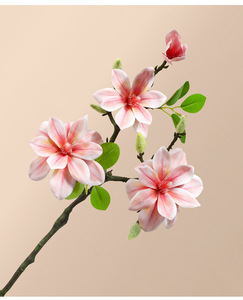 <b>Artificial</b> Magnolia <b>Flower</b> Faux Floral <b>Arrangement</b> High-End Premium Lifelike PU Silk Home Decor Photography Props Living Room - Product Image 6
