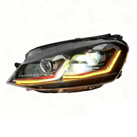Phares de voiture pour Volkswagen Golf 7 MK 7 2013-2020, nouvelle version améliorée, ensemble de phares avant LED, phares modifiés