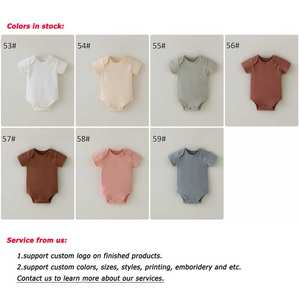 Lindo pelele corto para bebé - Traje de una pieza transpirable y cómodo para bebé/niño pequeño, pelele de verano - Product Image 3