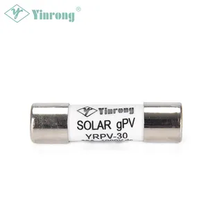 Tabung keramik profesional 10x38 1000V DC Solar Fuse