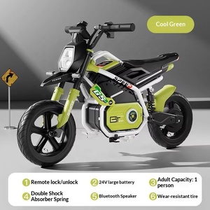 Moto Elettrica per <span class=keywords><strong>Bambini</strong></span> con Ruote Gonfiabili in Gomma, Telecomando, Batteria Ricaricabile 24V, Giocattolo Cavalcabile per 8 <span class=keywords><strong>Anni</strong></span> - Product Image 5