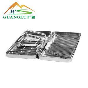 Parrilla Portátil Plegable de Acero Inoxidable para Barbacoa, Parrilla de Carbón para Exteriores, Parrilla Plegable para Camping B4 - Product Image 4