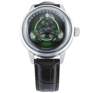 Montre mécanique automatique squelette pour homme, personnalisable en gros, mouvement squelette, étanche, boîtier en acier inoxydable 316L, verre saphir - Product Image 4
