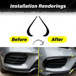 Kit de modification et de décoration des sourcils des feux antibrouillard avant pour Mercedes Benz Classe GLA GLA220 250 X156 AMG 2017 2018 2019 - Product Image 2