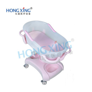 รถเข็นเด็กฮงซิง HX-B19 เตียงเด็กปรับระดับได้ ทำจากพลาสติก สำหรับใช้ในโรงพยาบาลและที่บ้าน - Product Image 3