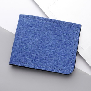 Women's Minimalist <b>Small</b> Canvas <b>Wallet</b> Cute Slim Purses - Product Image 2