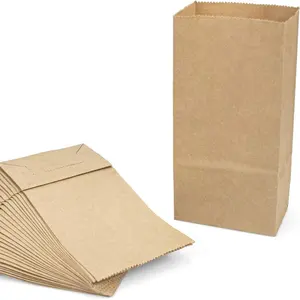 Оптовая продажа, одноразовые хлебобулочные коробки для выпечки, сумка для торта с индивидуальным логотипом, высококачественный, на заказ, коричневый, бумажный пакет из крафт-бумаги