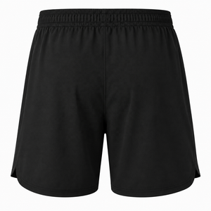 Men's Solid <b>Black</b> Quick Dry Bermuda <b>Shorts</b> Elastic Waist Casual Sport Wear - Product Image 2
