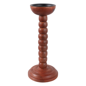 Stacked Round <b>Taper</b> <b>Candle</b> Holder Wooden Candlestick For Home Living Room Decor Kitchen Counter Bathroom Vanity - Product Image 1