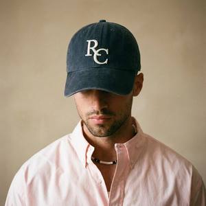 Gorra Dad Cap Personalizada Lavada, Teñida en Azul Marino, Bordada, de 6 Paneles, Sin Estructura, de Algodón, Venta al por Mayor, OEM, a Granel, Marca Privada - Product Image 4