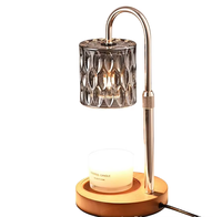 Diffuseur d'arômes électrique intelligent sans flamme, design métallique, réglable et à intensité variable, pour la maison et la chambre