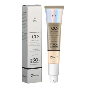 Corrector profesional O'CHEAL de larga duración, resistente al agua, blanqueador e iluminador, hidratante perlado con <span class=keywords><strong>SPF</strong></span> <span class=keywords><strong>50</strong></span>+, protector solar, crema <span class=keywords><strong>CC</strong></span> - Product Image 1