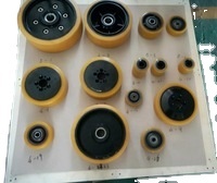 Roue à rouleaux de charge en polyuréthane pleine pour chariot élévateur électrique, 85x74/76-13 Assy, BT 220212, directement de l'usine