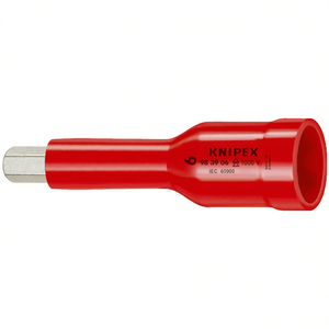 Llave de tubo Knipex de 6 mm con accionamiento cuadrado de 3/8 pulgadas para tornillos hexagonales - Product Image 2