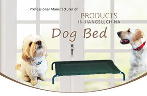 중국 공장 라운드 튜브 옥스포드 직물이있는 금속 개 침대 다른 개를위한 다양한 크기 내구성 쉬운 조립 애완 동물 매트 - Product Image 3