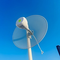 Antenne parabolique longue distance Lnb c Band Prime Focus 120cm Satellite voiture Wifi 5ghz Wimax Sat aluminium